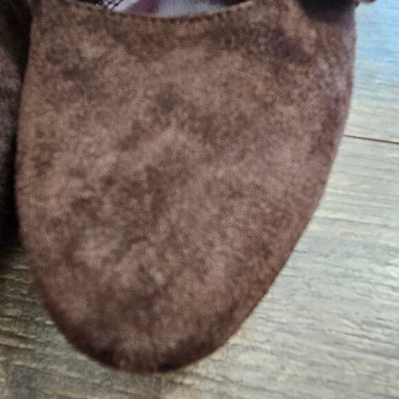 Enzo Angliolini Brown Suede Leather Strappy Buckle Detail Chunky Heel Shoes 6 - Picture 7 of 16